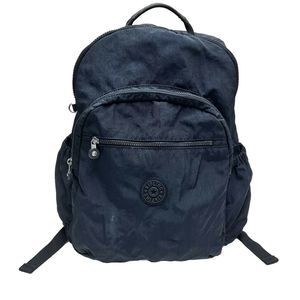 Kipling Seoul Large Navy True Blue Tonal Backpack 15in Laptop Bag Live Light